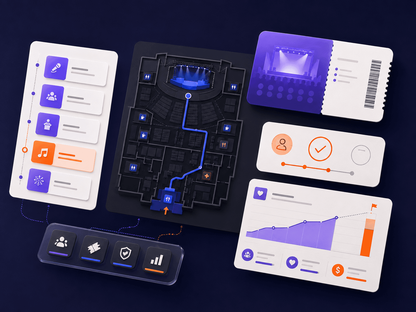 Abstract Myevent event operations and ticketing visualization